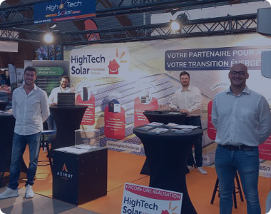 commerciaux photovoltaiques à la foire de Libramont dans la province du Luxembourg